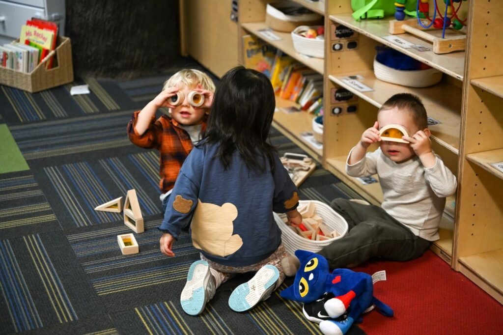 Toddlers playing at BKids Daycare & Preschool in Portland Oregon